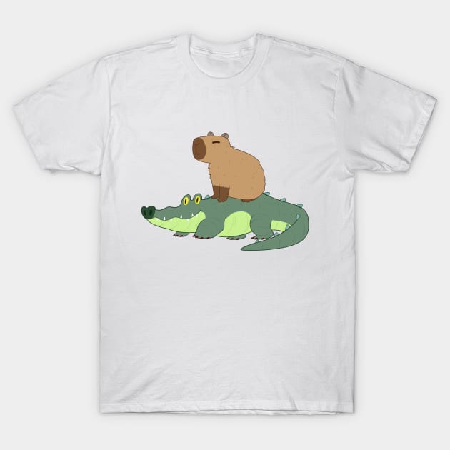 Capy & Croc T-Shirt by GoshWow 
